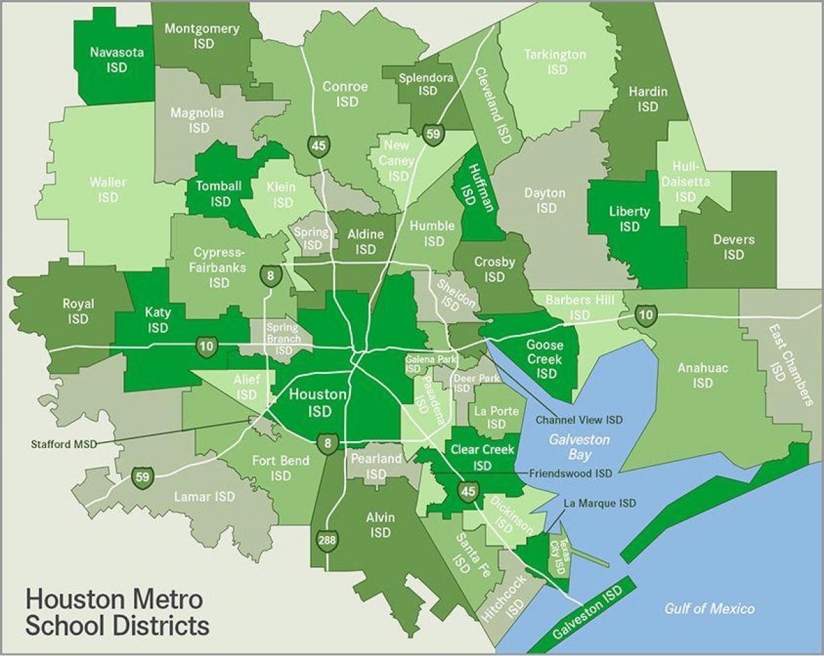 Mapa del distrito de Houston